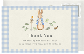 'Iconic Rabbit' Kids Birthday Thank You Note