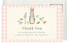 'Iconic Rabbit' Kids Birthday Thank You Note