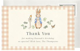 'Iconic Rabbit' Kids Birthday Thank You Note