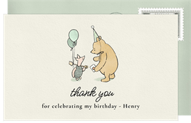 'Classic Best Friends' Kids Birthday Thank You Note