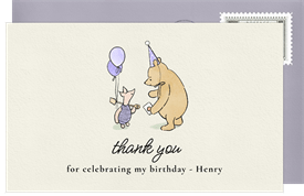 'Classic Best Friends' Kids Birthday Thank You Note