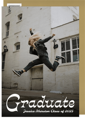 'Retro Graduate' Graduation Announcement
