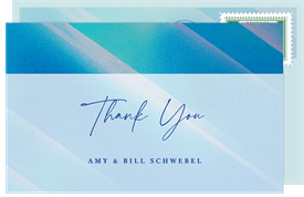 'Luminous Ombre' Bat Mitzvah Thank You Note