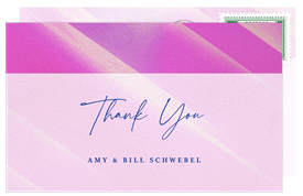 'Luminous Ombre' Bat Mitzvah Thank You Note