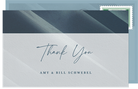 'Luminous Ombre' Bat Mitzvah Thank You Note