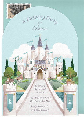 'Royal Welcome' Kids Birthday Invitation