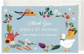 'Silly Goose' Kids Birthday Thank You Note