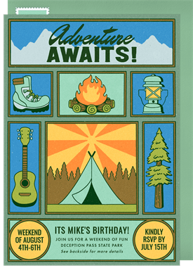 'Nature Escape' Summer Party Invitation
