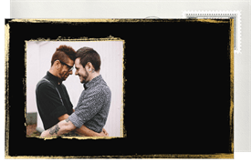 'Gilded Border' Wedding Thank You Note