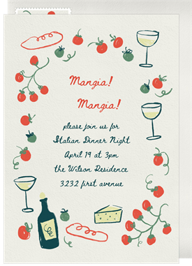 'Little Tomato' Entertaining Invitation