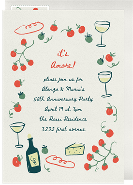 'Little Tomato' Anniversary Party Invitation