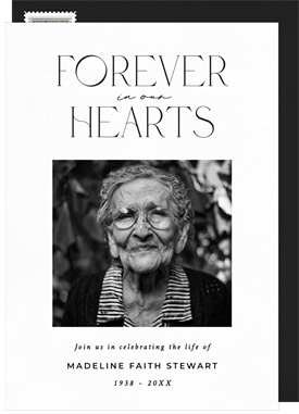 'Heartfelt Remembrance' Memorial Announcement
