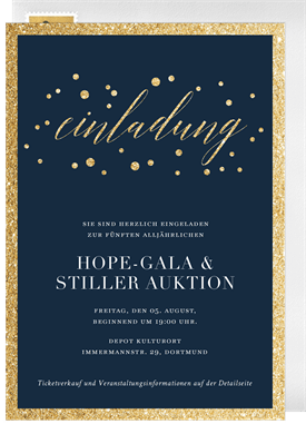 'Glitter Join Us' Business Invitation