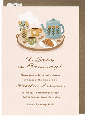 'Baby Brew' Baby Shower Invitation
