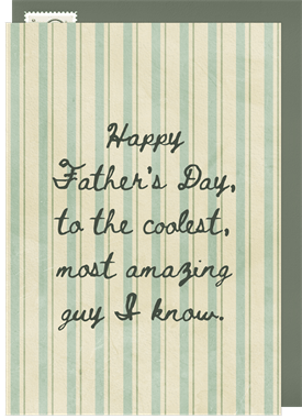 'Classic Stripes' Father's Day Card