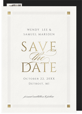 'Timeless Impressions' Wedding Save the Date