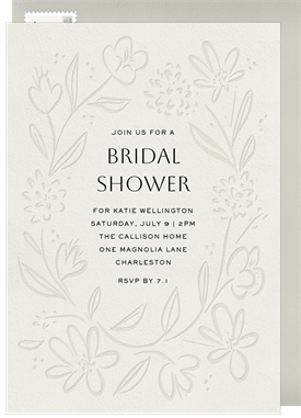 'Botanical Impressions' Bridal Shower Invitation