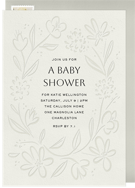 'Botanical Impressions' Baby Shower Invitation