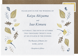 'Fall Foliage' Wedding Invitation