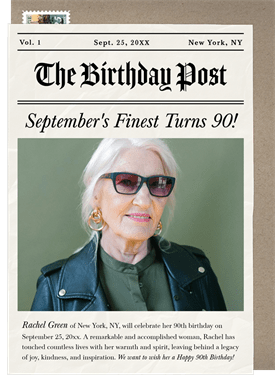 'Birthday Post' Birthday Cards Card