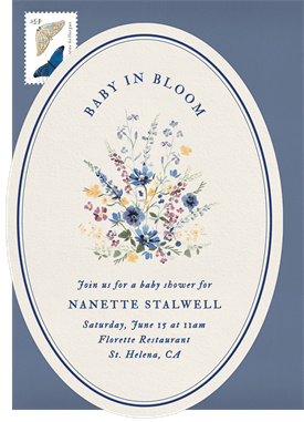 'Market Bloom' Baby Shower Invitation