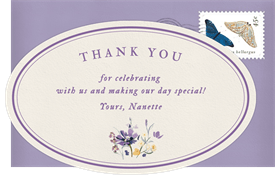 'Market Bloom' Baby Shower Thank You Note