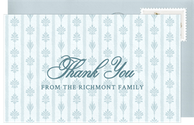 'Soft Draped Crib' Baby Shower Thank You Note