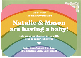 'Playful Rainbow' Baby Shower Invitation
