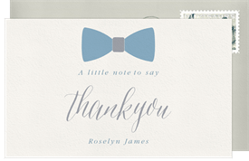 'Little Gentleman' Baby Shower Thank You Note