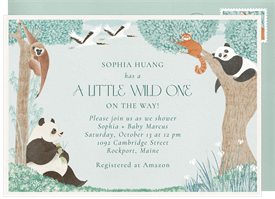 'Bamboo Forest' Baby Shower Invitation