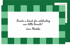 'Ciao Tomato' Baby Shower Thank You Note