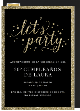 'Join the Party' Adult Birthday Invitation