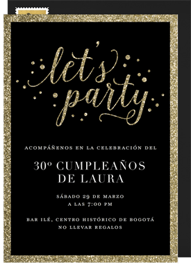 'Join the Party' Adult Birthday Invitation