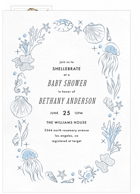 'Ocean Wonders' Baby Shower Invitation