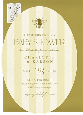 'Honey Bee' Baby Shower Invitation