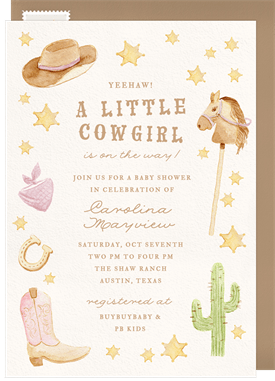'Yeehaw!' Baby Shower Invitation