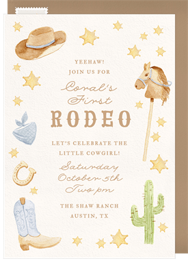 'Yeehaw!' Kids Birthday Invitation