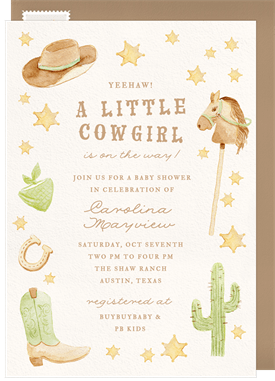 'Yeehaw!' Baby Shower Invitation