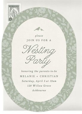 'Nesting Bliss' Nesting Party Invitation