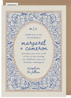 'Storybook Florals' Wedding Invitation