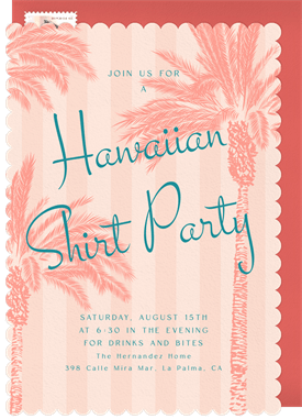 'Tropical Cabana' Summer Party Invitation