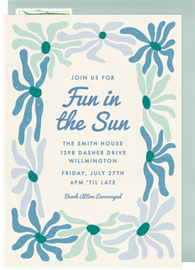 'Mod Daisies' Summer Party Invitation