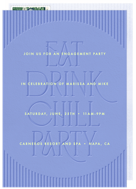 'Colorful Chic' Party Invitation