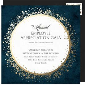 'Glamorous Sparkles' Gala Invitation