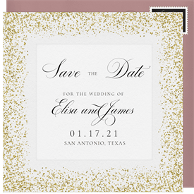 'Starry Border' Wedding Save the Date