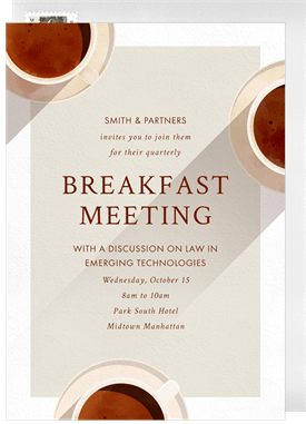 'Coffee & Company' Business Invitation
