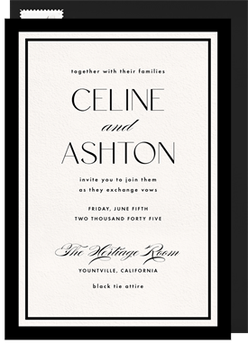 'Effortless Elegance' Wedding Invitation