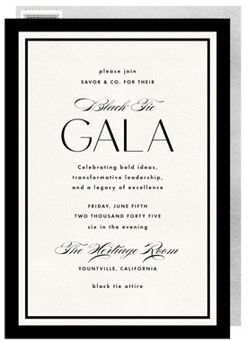 'Effortless Elegance' Business Invitation