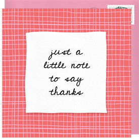 'Little Note' Thank You Cards Card