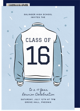 'Modern Letterman' Business Invitation
